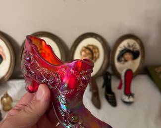 Fenton glass shoes