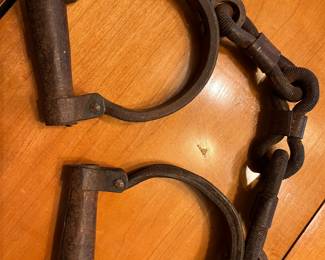 Antique 1920's police handcuffs