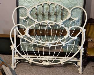 Cast iron bed frame