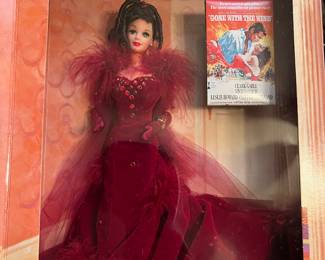 Assortment of Barbie Dolls including Gone With The Wind