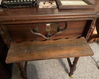 Rare Antique "radio desk"
