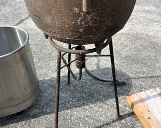antique Cast iron cooking pots