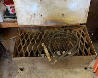 Handmade propane bar-b-q grill