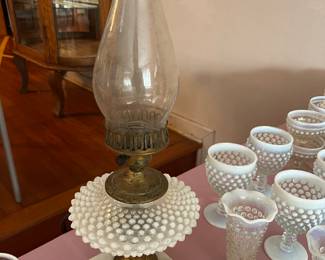 Vintage Fenton hobnail glass