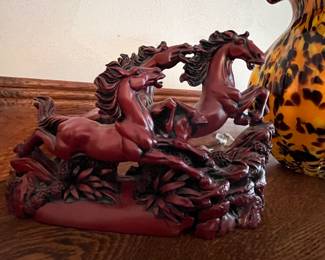 Many horse figurines