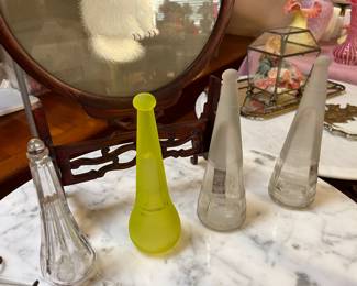 Antique automobile bud vases