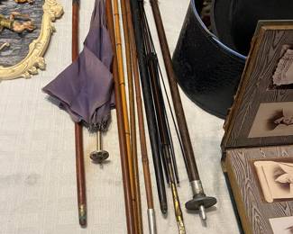 antique canes and umbrellas