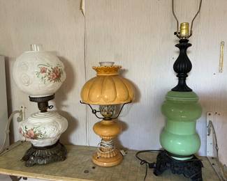 More oil lamps
