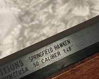 Springfield Hawken .50 Caliber black powder rifle, never used.