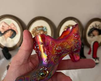 Fenton glass shoes