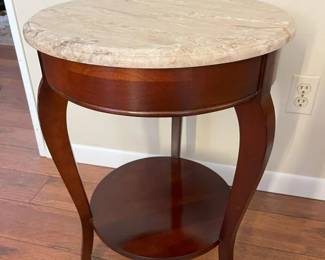 181 Marble Top End Tablemin