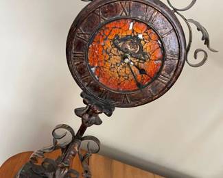 181 Ornate Tall Mantle Clockmin