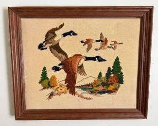 181 Handmade Needlepoint Geese Art min