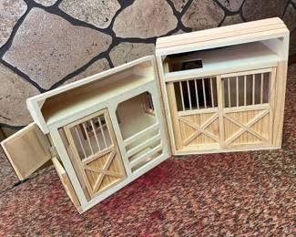 181 Melissa Doug Fold Go Wood Horse Stablemin