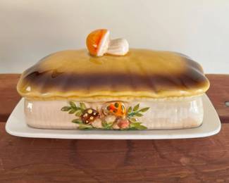 181 Vintage Sears Roebuck Merry Mushroom Butter Dishmin