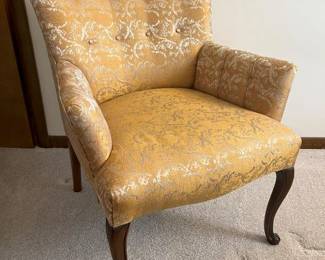 181 Vintage Brocade Armchairmin