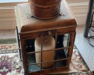 Brass candle holder / lantern 