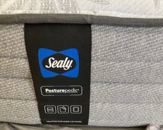 Sealy Posturepedic fullsize mattress set with frame
