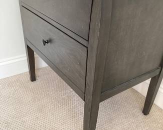 Crate & Barrel Gray nightstand