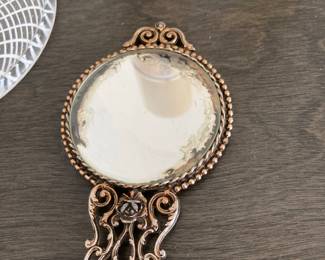 antique hand mirror