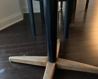 base of MCM dining table