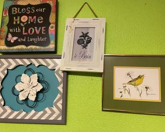 Lots of wall decor