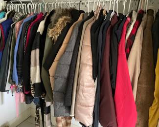 Many coats and vests