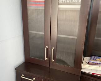Cabinet with matching desk