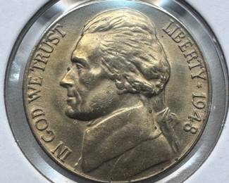 1948-D MS67 GEM MINT STATE JEFFERSON NICKEL