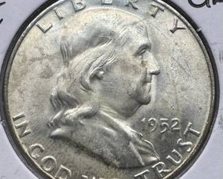 1952-D MS66FBL FULL BELL LINE GEM FRANKLIN 1/2 $1