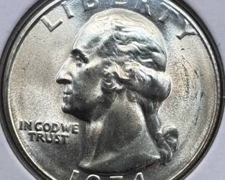 1954-S MS67 GEM SILVER WASHINGTON QUARTER