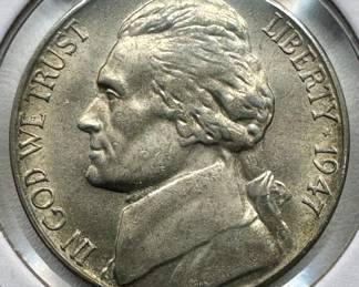 1947-S MS67 RARE GEM JEFFERSON NICKLE