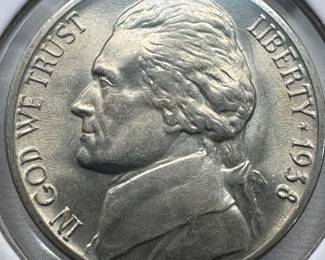 1938-S MS67 GEM MINT STATE JEFFERSON NICKEL