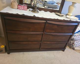 Dresser part of bedroom set.