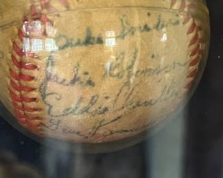 Signed Jackie Robinson Baseball with Teammates (1947)