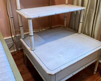 84. Painted 3 Tier Accent Table (22" x 31" x 31")