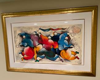 111. Signed Serigraph "Serenade Melody" by David Schluss 321/350 (46" x 31")