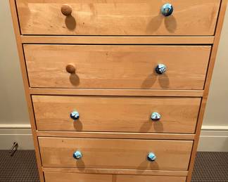 110. Vermont Precision Woodworks 5 Drawer Highboy Dresser (30" x 21" x 46")