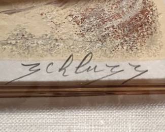 111. Signed Serigraph "Serenade Melody" by David Schluss 321/350 (46" x 31")