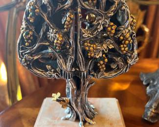 34. Tree of Life Candlestick Sculpture by Frank Meisler (5" x 10")