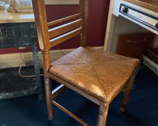 74. Side Chair w/ Rush Seat