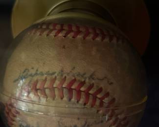 Signed Jackie Robinson Baseball with Teammates (1947)