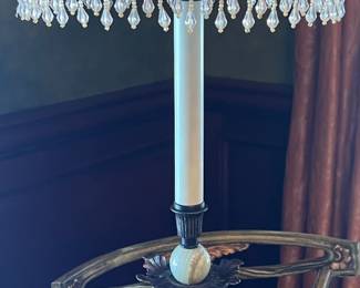 20. Metal & Stone Lamp (35")