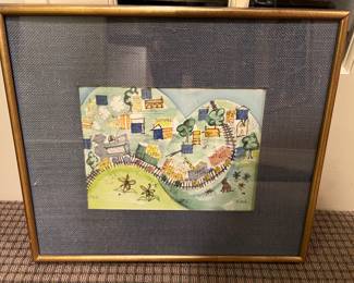 127. Signed Painting by M Davis May '67 (20" x 18")