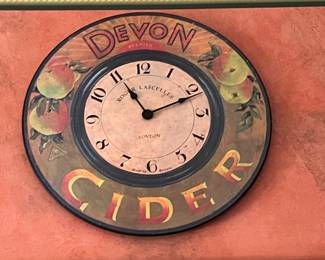 66. Roger Lascelles Devon Cider Wall Clock