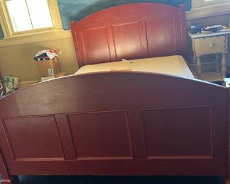 78. Painted Queen Bed (48"h)
