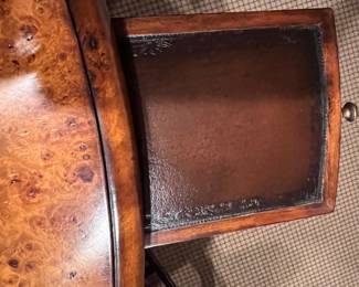 119. Poker Game Table w/ Leather Inset Top (56" x 30")