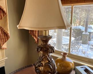 36. Carved Lamp (35")