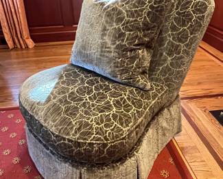 15. Century Slipper Chair (27" x 32" x 39")