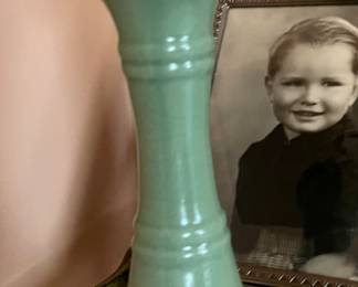 88. Ceramic Lamp on metal Base (24")